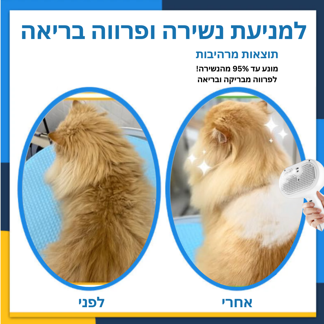 ערכת פרימיום למניעת נשירה ופרווה בריאה לחתול